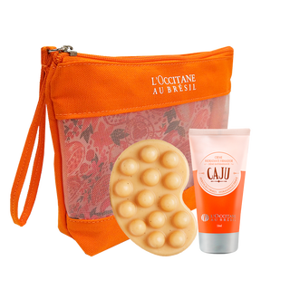 N&eacute;cessaire com Banho e Hidrata&ccedil;&atilde;o Caju